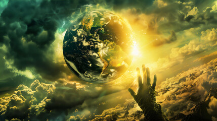 Story of Genesis 
God creating the earth in seven days