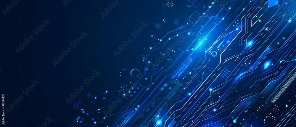 Poster abstract digital technology operating system background template vector design