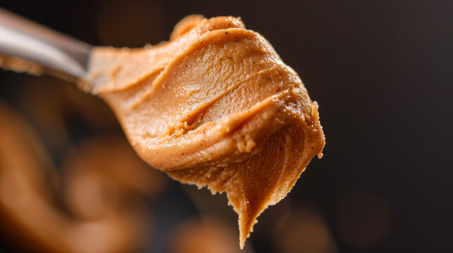 close up of peanut butter