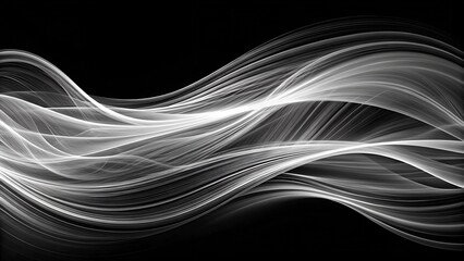 Obraz premium Whispers of the Wind: A Symphony of Abstract Lines and Swirls Generative AI