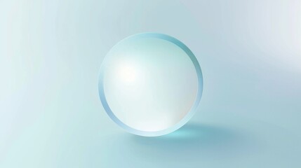  a blue circle on a white background with a pastel color gradient