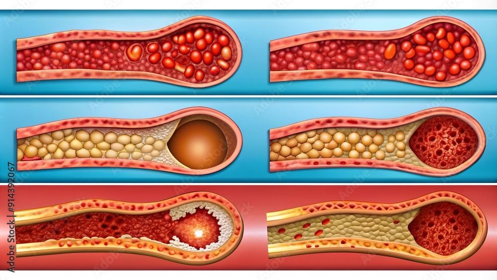 Poster a journey through the arteries: visualizing the stages of atherosclerosis generative ai