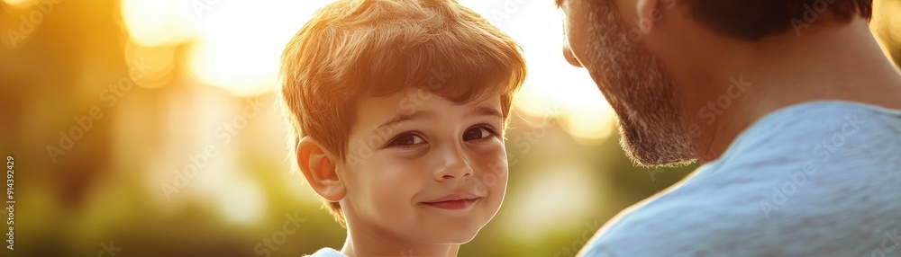 Poster child practicing manners with a parent s guidance, showcasing social skills and supportive parenting