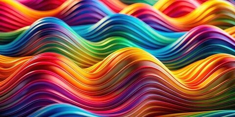 Abstract macro shot of wavy patterns in vibrant colors, macro, close-up, abstract, wavy, patterns, textures, vibrant, colors