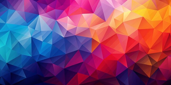 Abstract Low Poly Background with Vibrant Colors, abstract , polygon , colorful , digital art