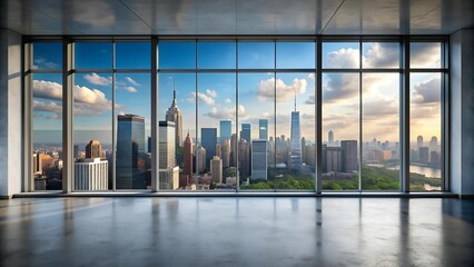 Fototapeta premium Cityscape Reverie: A View from the Top generative AI