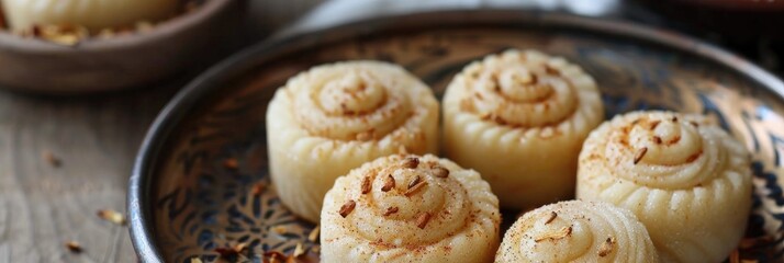 Sarpuria Baked Sandesh Traditional Bengali Sweet from West Bengal India