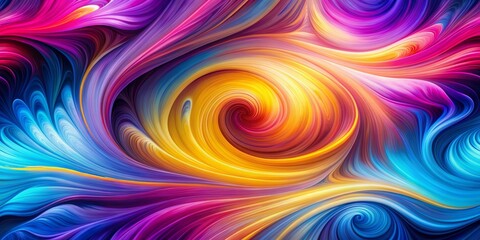 Obraz premium Abstract Swirling Colors, Digital Art, Abstract Background, Fluid Art, Abstract Painting