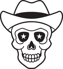 Vintage human skull  concept Vector  Art & Illustration