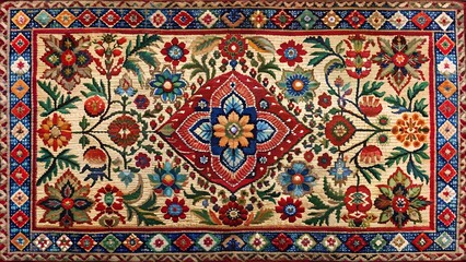 Embroidered Tapestry of Tradition  AI Generated