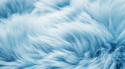 Obraz premium Soft blue fur texture, close-up view showing delicate and cozy details for background or textile use, fur texture background