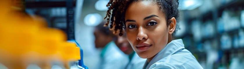 A young woman in glasses looks thoughtfully at something out of frame.