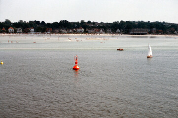 Oslo, Norway, August 7, 1986. Some beaches already crowded with bathers shortly after entering the...
