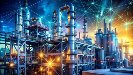 Industrial Symphony: A Tapestry of Data and Machinery  AI generated