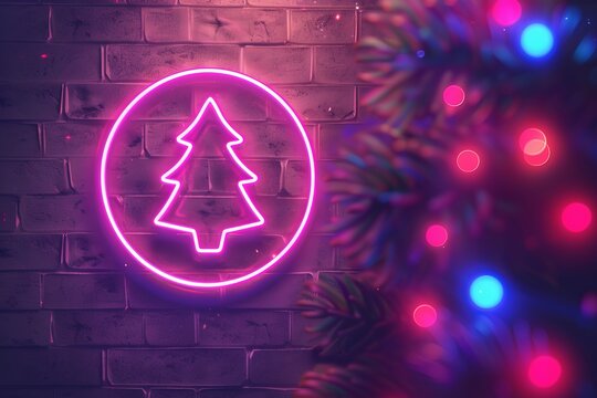 neon sign of christmas