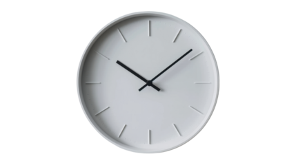 Clock on transparent background