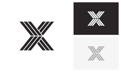 X logo, letter x, initial x logo design
