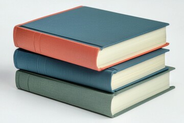 Books Collection on Isolated white background created with generative ai