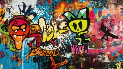 Fototapeta premium graffiti on the wall