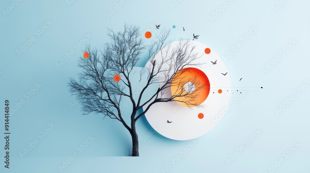 Poster a circular mind map showcasing the different branches of knowledge in a specific academic discipline
