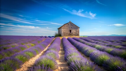 The Solitary Sentinel of Valensole  Generative AI