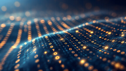 A computer screen with a lot of numbers and a lot of dots