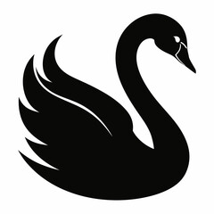 Swan Black silhouette