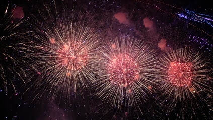 Fototapeta premium Fireworks display in Liuyang, Changsha, Hunan, China