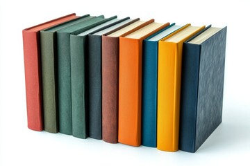 Naklejka premium Books Collection on Isolated white background created with generative ai