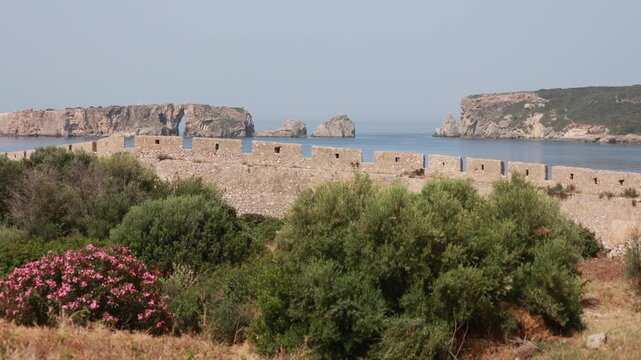 Beautiful New Castle of Pilos on Peloponnese, Greece.