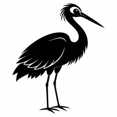 Stork Black silhouette