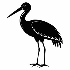 Stork Black silhouette