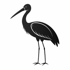 Stork Black silhouette