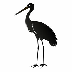 Stork Black silhouette