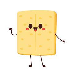 Cracker character design. Cracker on white background.