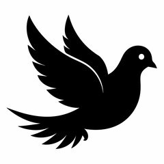 Obraz premium Dove Black silhouette