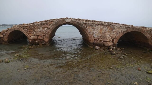 Old bridge ruins: Argassi Bridge on Zakhyntos, Greece