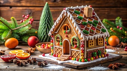 A Symphony of Spices: Gingerbread House with a Modern Twist  AI Generated
