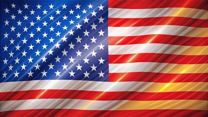 Obraz premium Colorful flag with stars and stripes displayed , patriotism, national pride, American flag, freedom