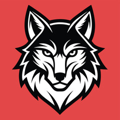 Fototapeta premium Wolf Logo Vector Illustration. wolf head mascot, wolf head vector, EPS 10.