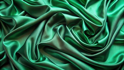 Obraz premium Emerald green soft silk fabric texture background, silk, fabric, texture, background, green, emerald, soft, luxury, smooth