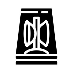 ambulance siren glyph icon vector. ambulance siren sign. isolated symbol illustration