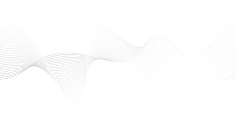 Abstract white and gray wave geometric Technology,Design for banner, wallpaper, background and many more.Isolated on white background. Vector illustration.