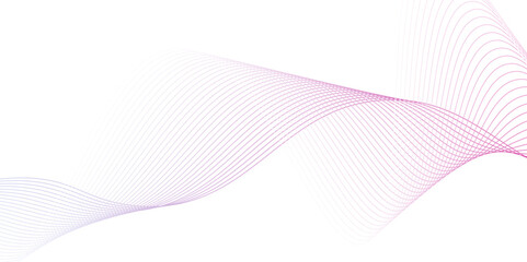 abstract vector pink wave melody lines,Suit for poster, flyer, banner,Abstract vector pink wave melody lines on white background.pink shade line art vector,