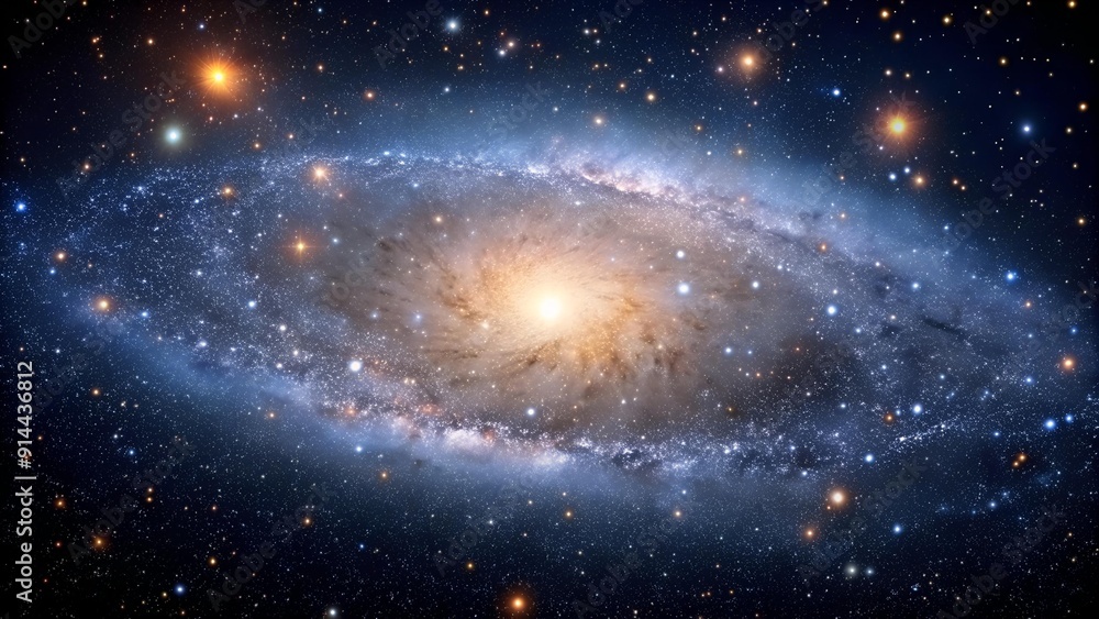 Canvas Prints a cosmic jewel box: a close-up view of a dwarf galaxy generative ai