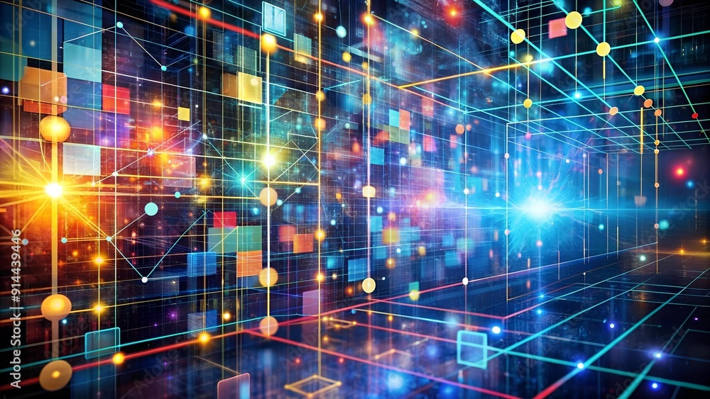 Poster the future of work: a tapestry of technology and efficiency ai generated
