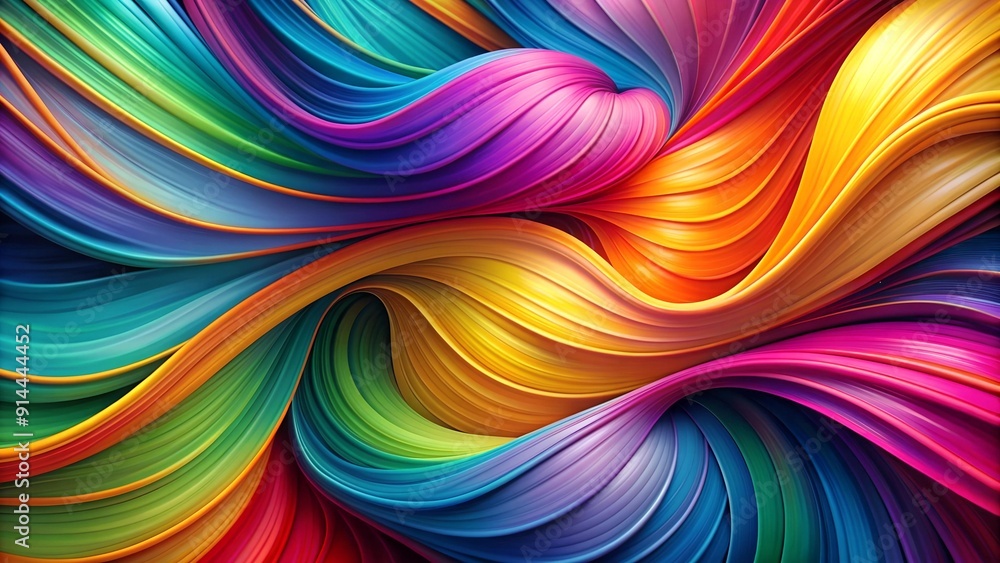 Poster ethereal tapestry of hues: a symphony of abstract color generative ai