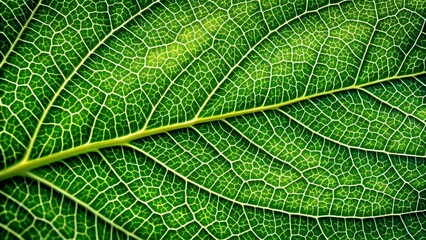 Obraz premium Emerald Symphony: A Study in Leaf Textures generative AI