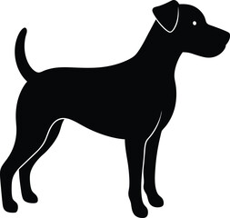 dog vector silhouette , dog icon vector , silhouette of a dog 