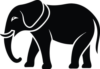 elephant vector illustration , elephant silhouette